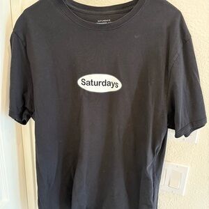 Saturdays New York City Black Cotton Tee
